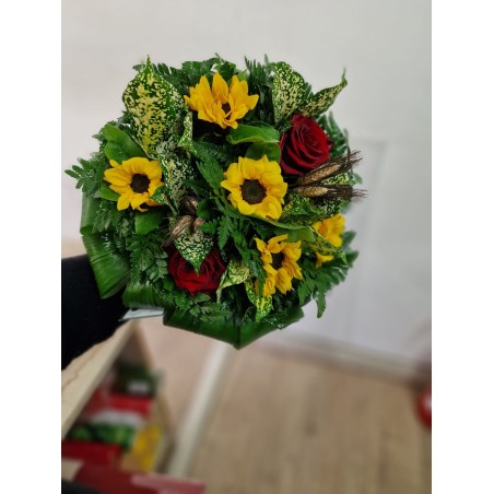 Bouquet Girasoli E Rose