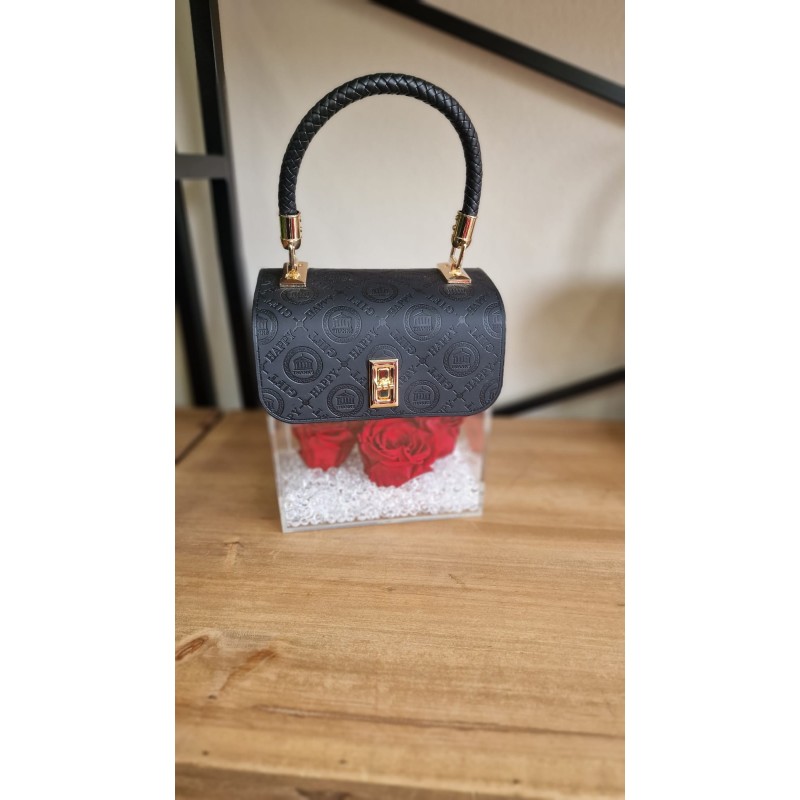 Happy Elegant Bag con Rose Stabilizzate
