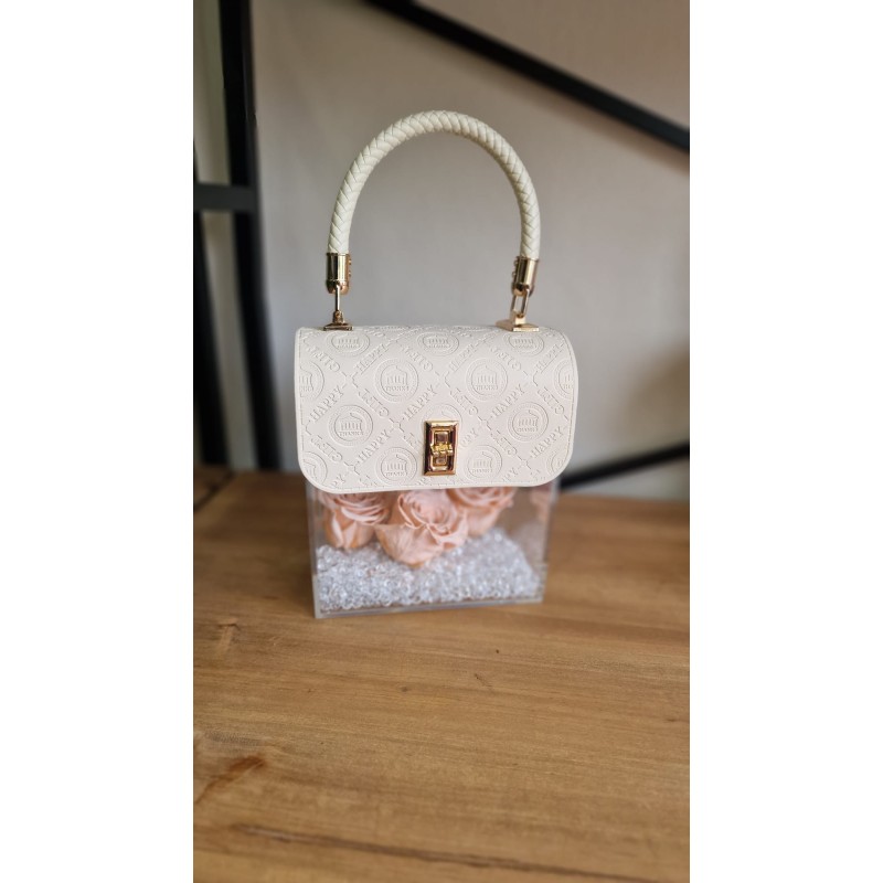 Happy Elegant Bag con Rose Stabilizzate