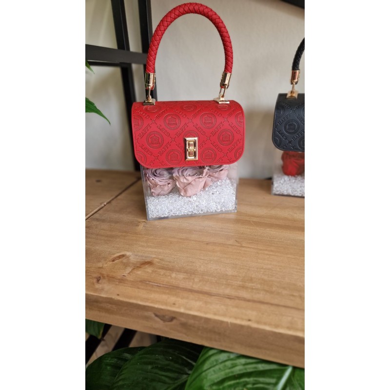 Happy Elegant Bag con Rose Stabilizzate