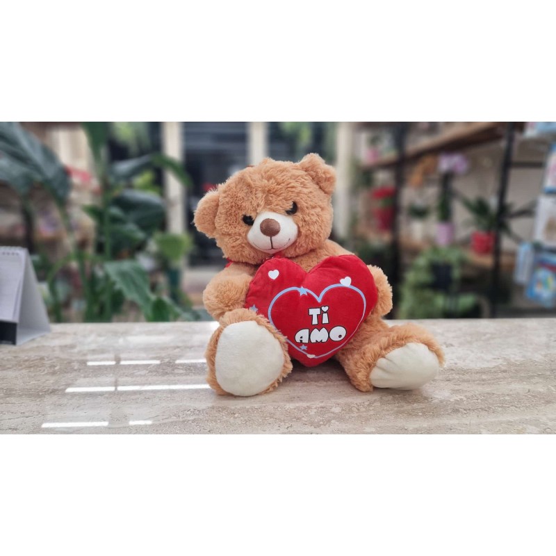 Pupazzo Orsacchiotto Cuore Love San Valentino