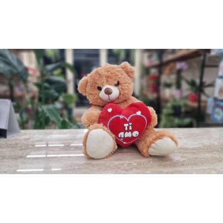 Pupazzo Orsacchiotto Cuore Love San Valentino